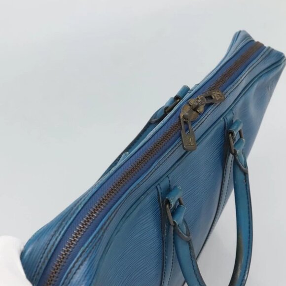 LOUIS VUITTON Epi Porte Documents Voyage Business Bag Blue - Picture 10 of 16